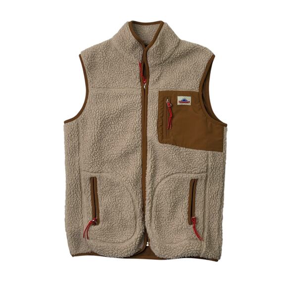 Penfield Vest Womens XS Extra Small Cream Earth Faux Sherpa Fleece Outerwear - Picture 1 of 11